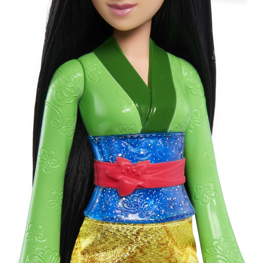 Disney Princess Mulan 11 inch Fashion Doll with Black Hair, Brown Eyes & Hair Accessory, Sparkling Look